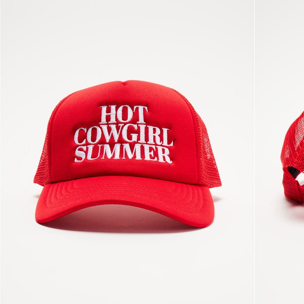 Fashion Nova Red Trucker Hat